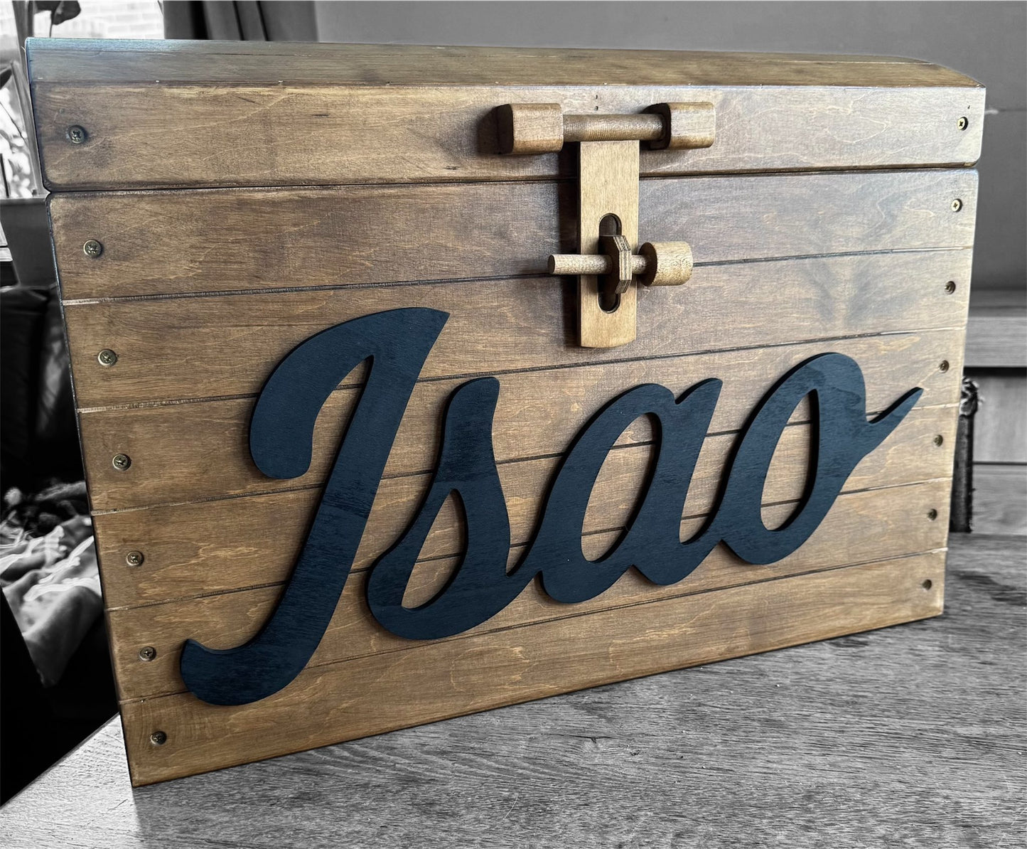 Coffre en bois personnalisable